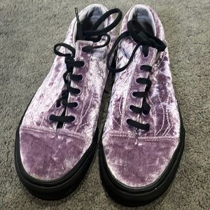 Purple Velvet Vans